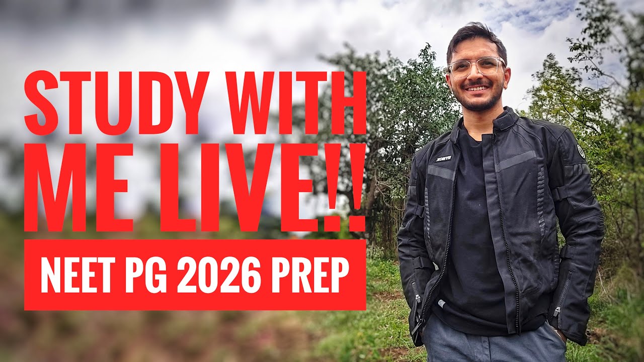 Study with me LIVE || INICET 2026 Prep || POMODORO 90/10