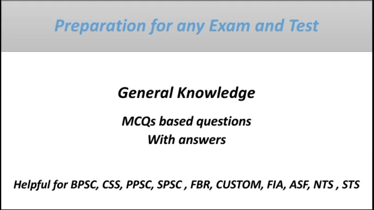 General knowledge