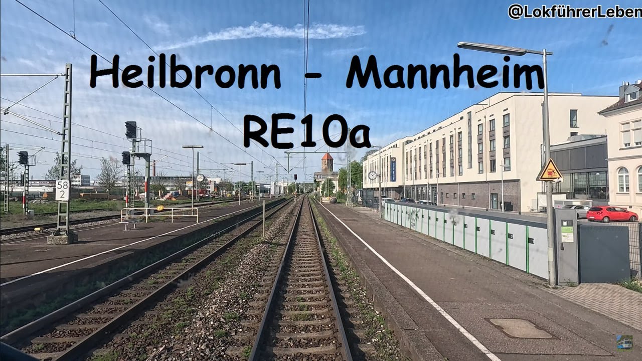 Führerstandsmitfahrt Heilbronn - Mannheim über Eberbach am 19.04.2025