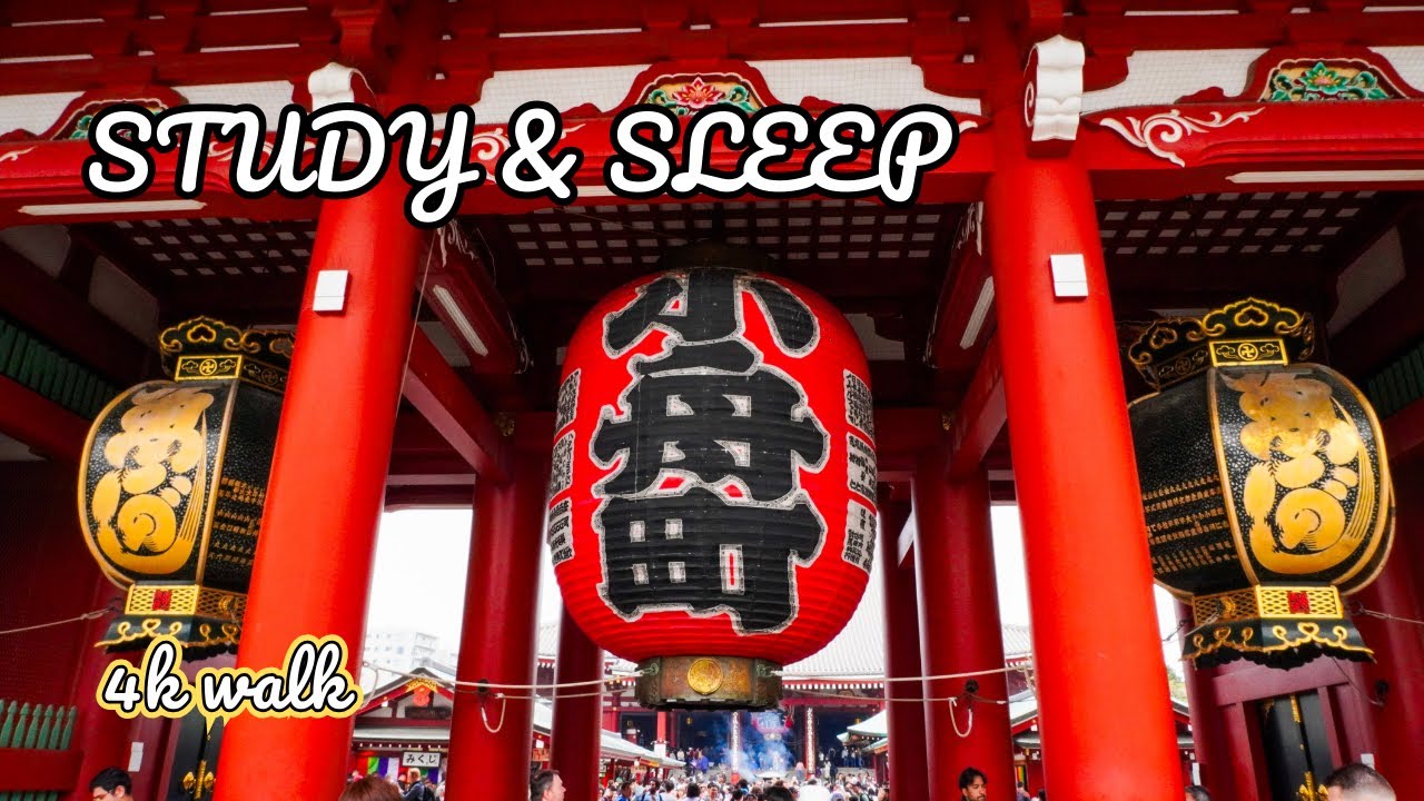 Most Peaceful Tokyo Walk? | 4K Ambient Sounds for Sleeping & Studying