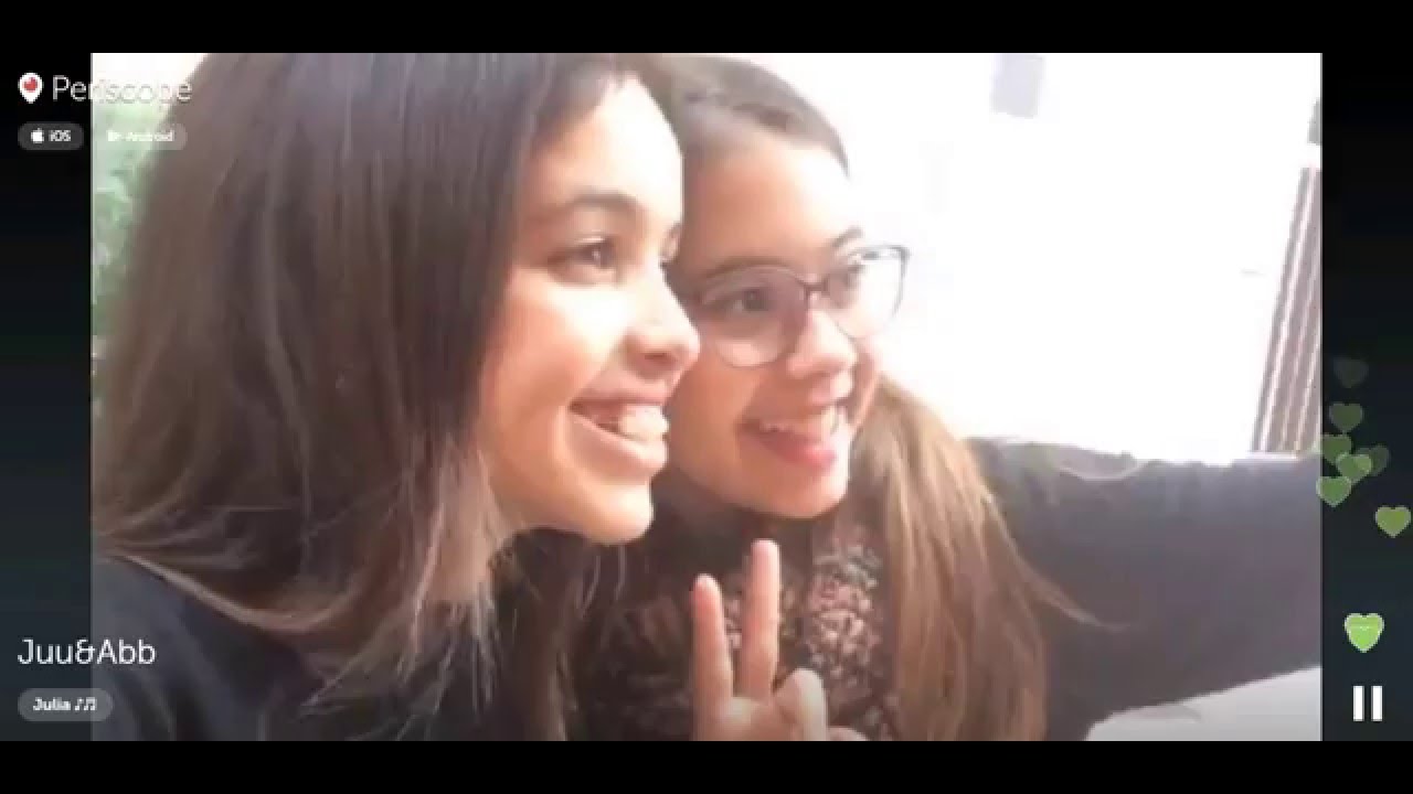 Julia Gonçalves y Abril Montmany periscope (1/2) 6-12-2015