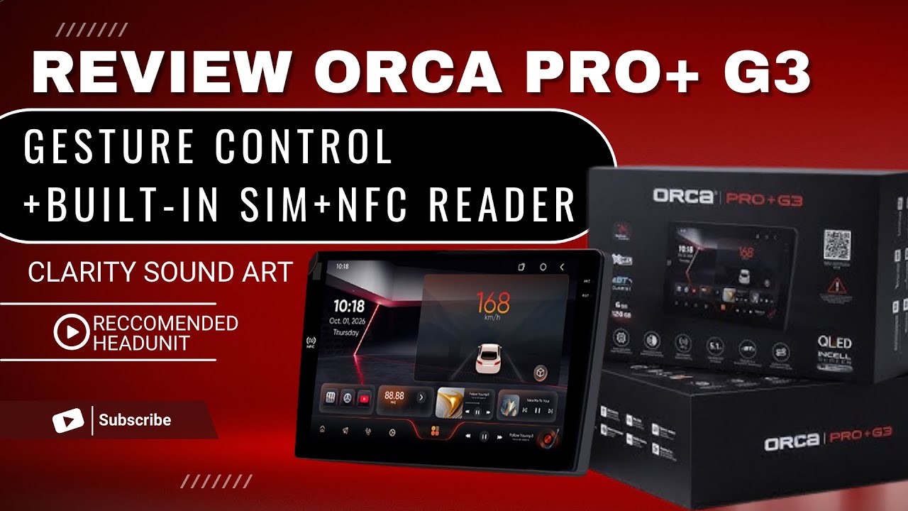 Review HU Android Orca Pro+ G3 Tahun 2026 | Ram 6/128 | NFC | Gesture Control | Camera 360 | By: CSA