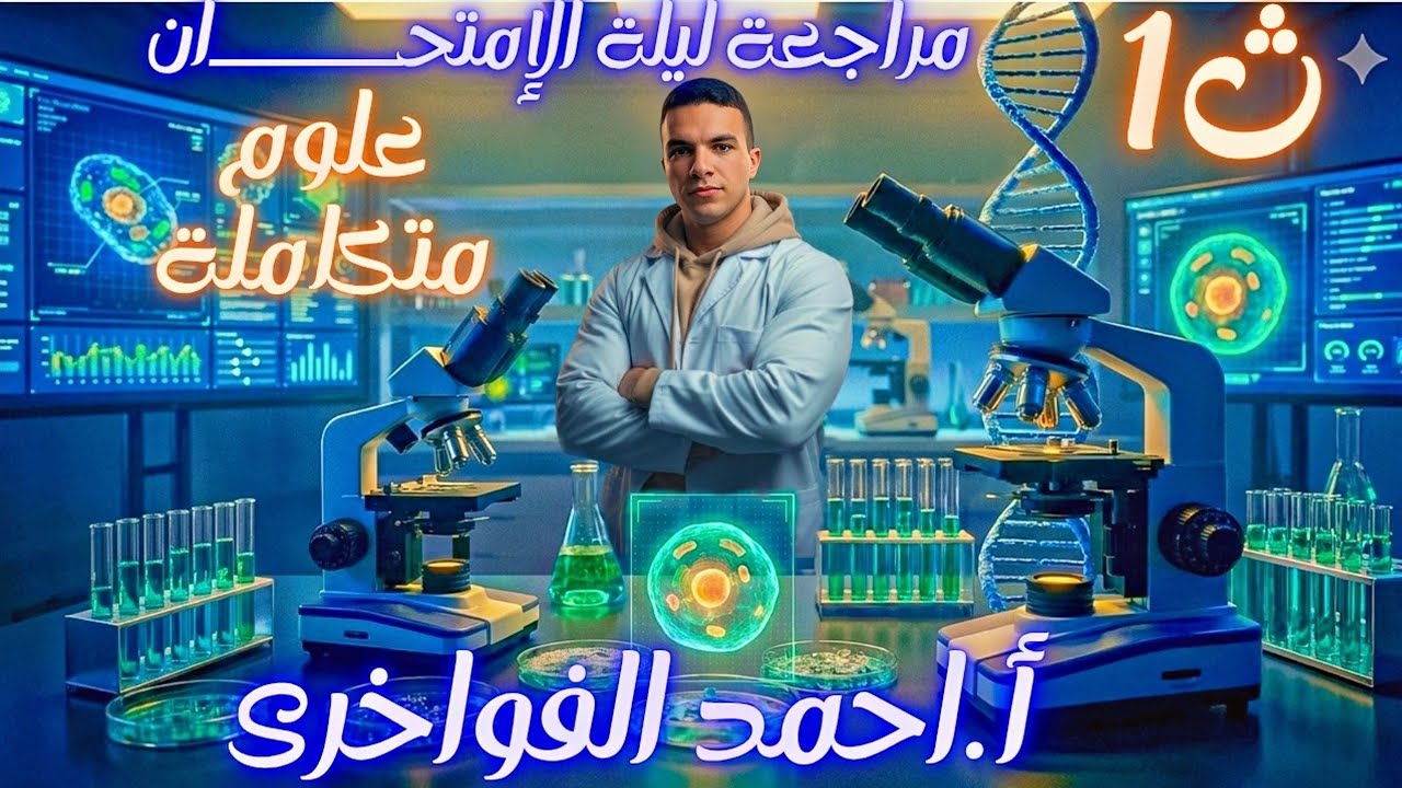 مراجعة ليلة الإمتحان علوم متكاملة اولى ثانوي #مستر_احمد_الفواخرى #اولي_ثانوي #علوم_متكامله