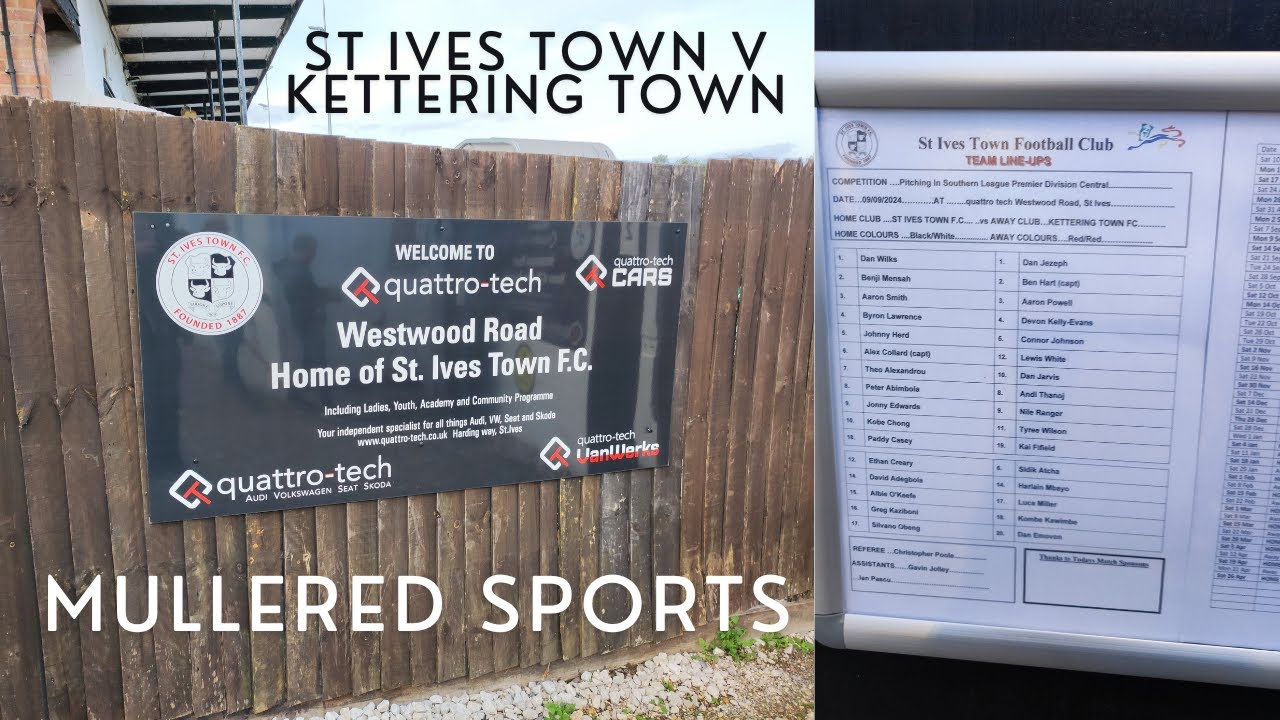 St Ives Town v Kettering Town, Southern League Premier division Central #football