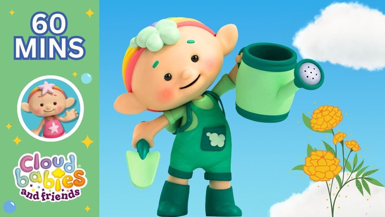 Grow A Garden 🌷🌿 Preschool Cartoons | 1 Hour Compilation | Cloudbabies & Friends