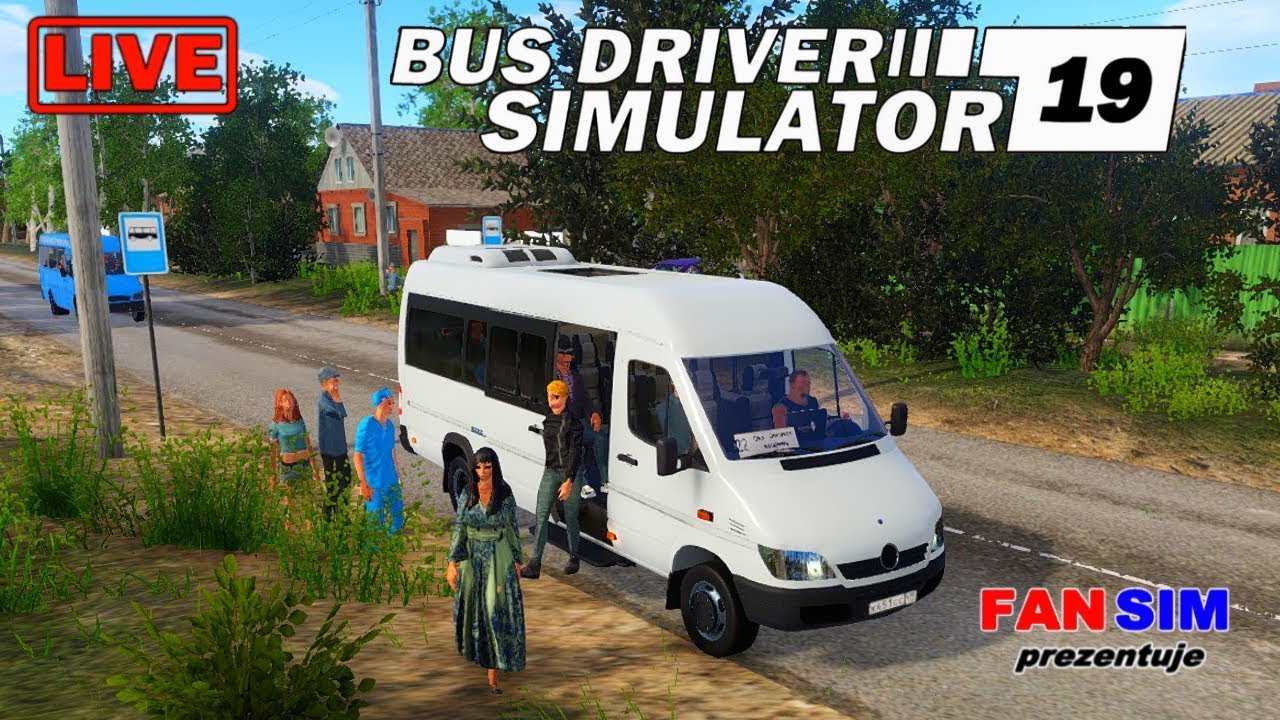 MERCEDES SPRINTER - BUS DRIVER SIMULATOR 19 🚌 #10 TAK ZWANE RUSKIE OMSI :)