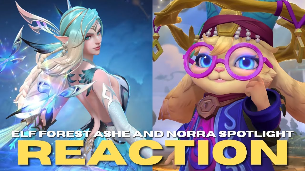 Elf Forest Ashe & Portal Player Norra Spotlight Reaction! | Wild Rift