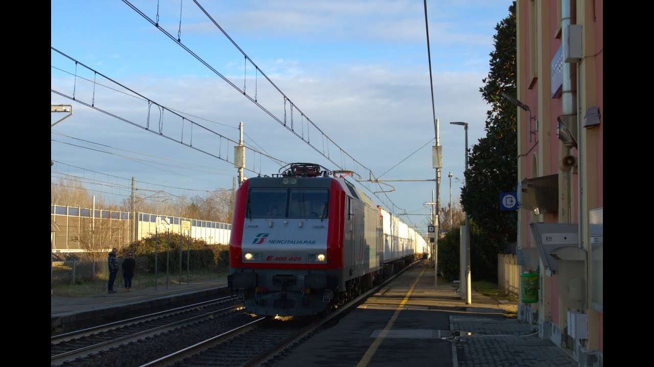 I TRENI MERCI & PASSEGGERI PRE-FESTIVI della MILANO BOLOGNA in transito a Samoggia!