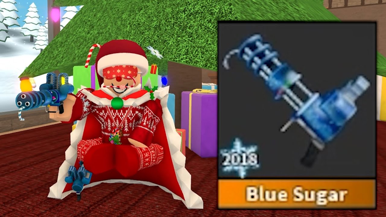 Roblox mm2 Blue sugar montage on christmas!