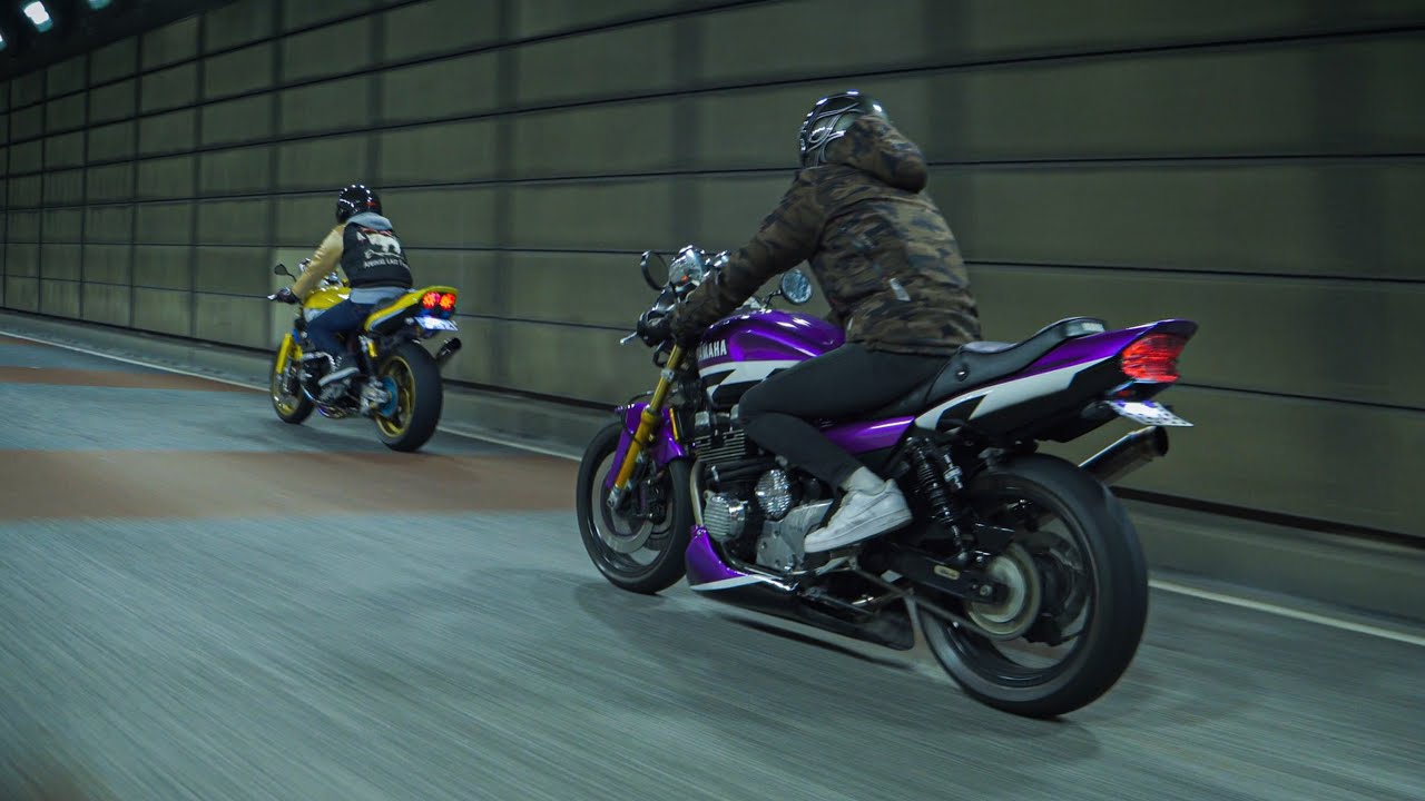 夜に駆けるXJR400兄弟。【4K】