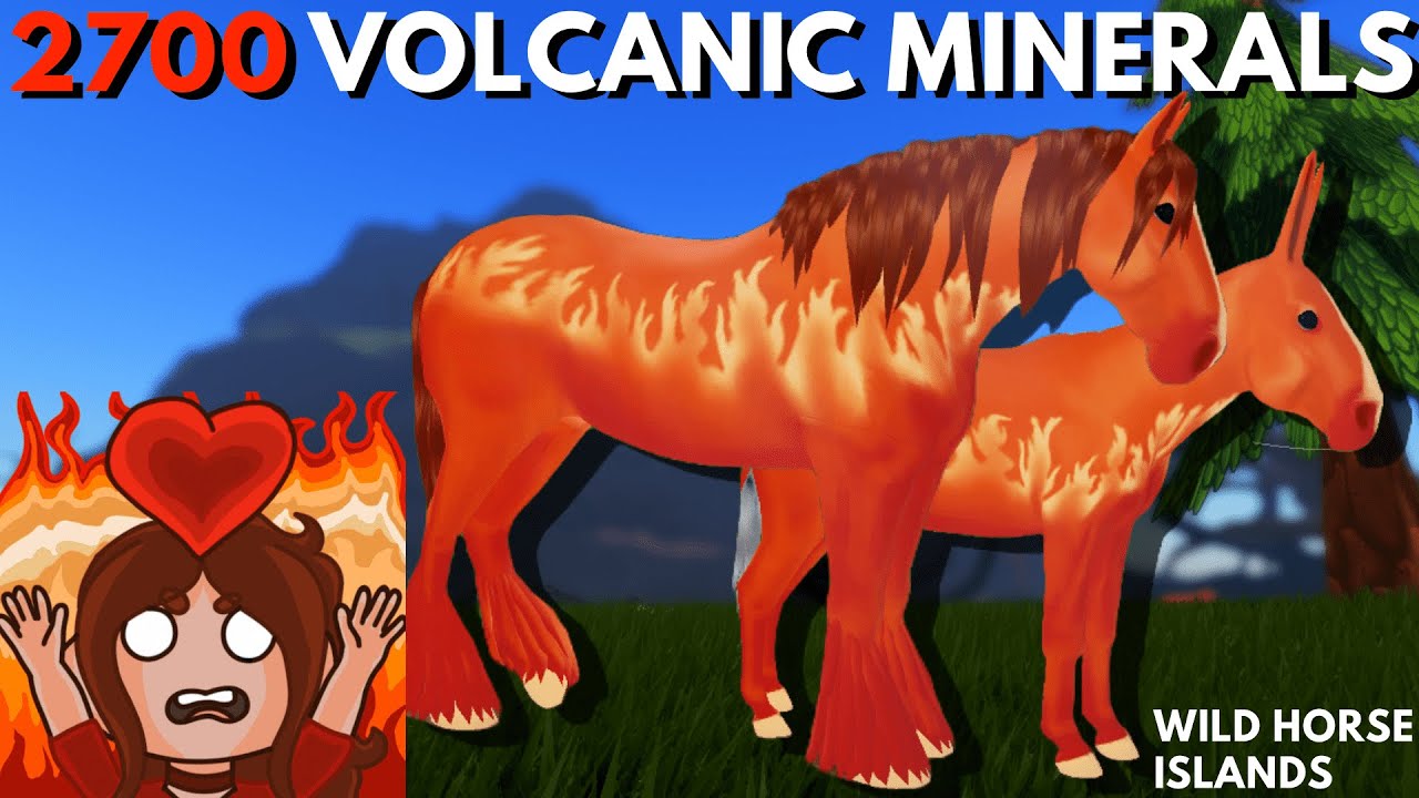Сдача 2700 вулканических минералов в Wild Horse Islands на Roblox