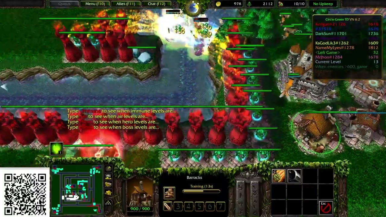 Green Circle TD VN v6.2 - đã tìm thấy hi vọng win map này