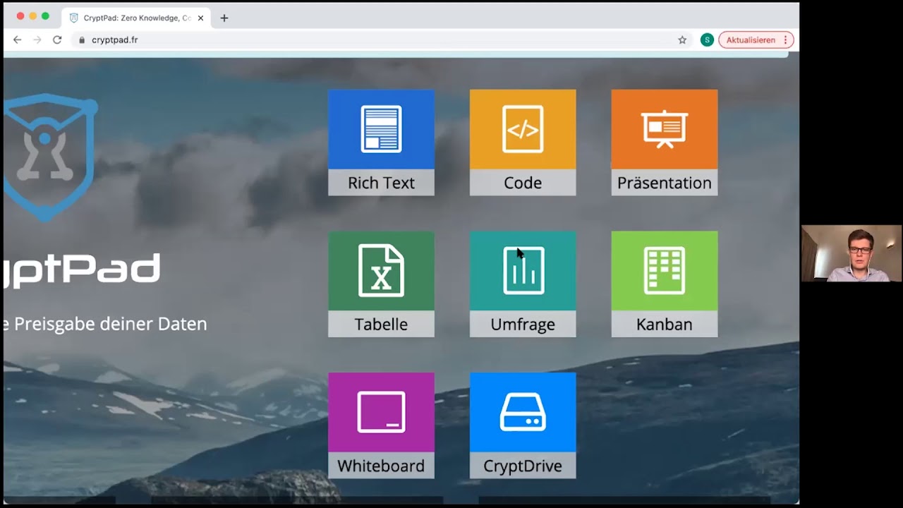 Kollaboratives Arbeiten mit Cryptpad | ein #OERcamp-Webtalk mit Sebastian Nüsse
