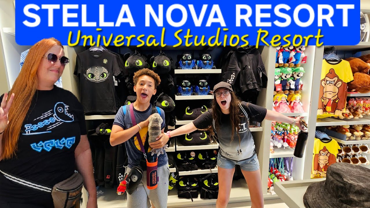 Universal Studios Stella Nova Resort! Exploring Food and EPIC Universe Merchandise! ROOM Tour!!