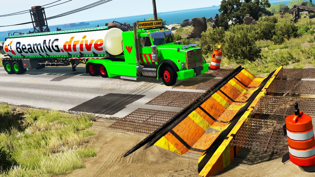 Cars vs Upside Down Speed Bumps #10 | BeamNG.DRIVE
