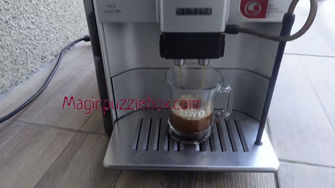 Siemens eq6 doubleshot+ coffee