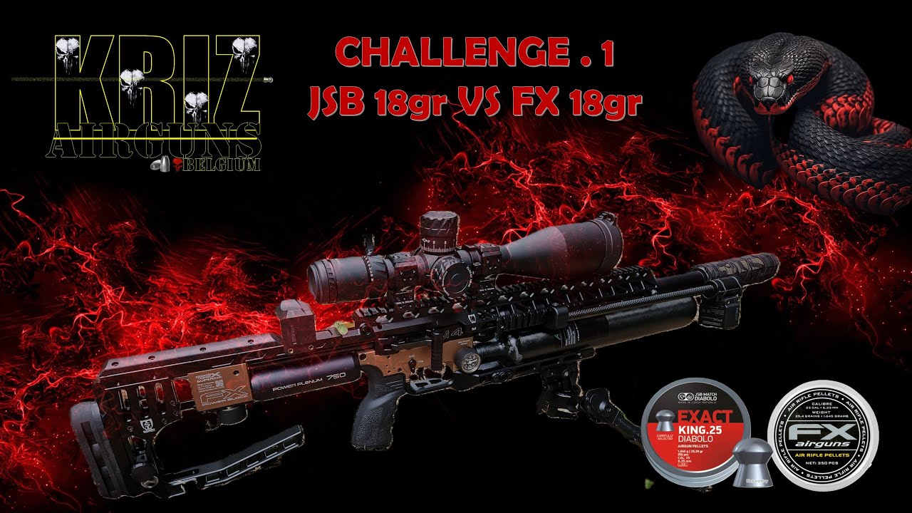 FX IMPACT M4 cal 22 700mm Challenge FX VS JSB en 18gr