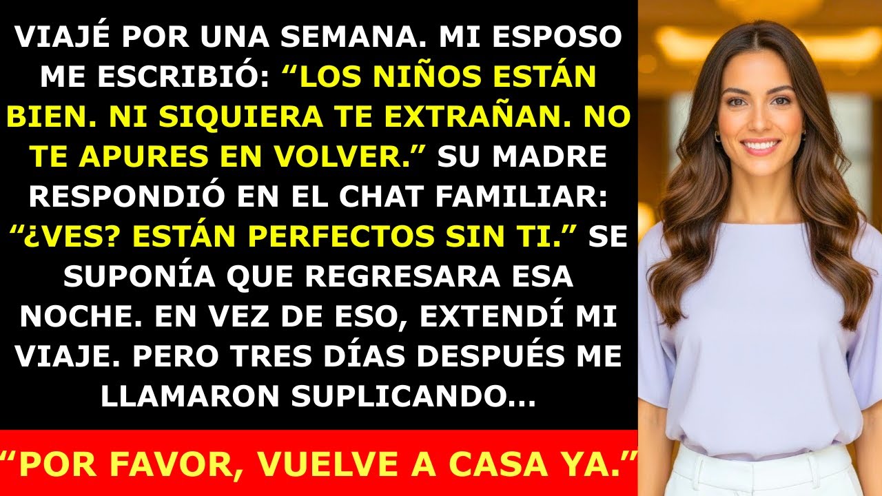 Mi Esposo Dijo “Los Niños Ni Te Extrañan Cuando Viajas” — Pero Cuando Extendí Mi Viaje…