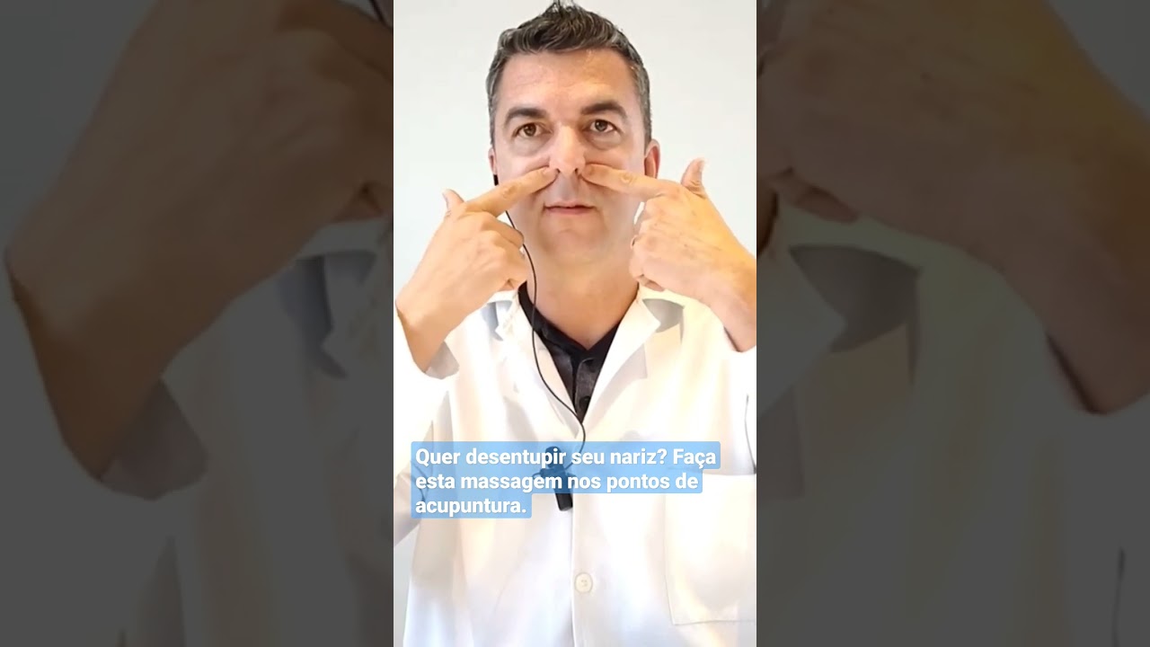 Quer desentupir seu nariz? Fa&ccedil;a est&aacute; massagem, nos pontos de acupuntura. Resultado imediato!!!