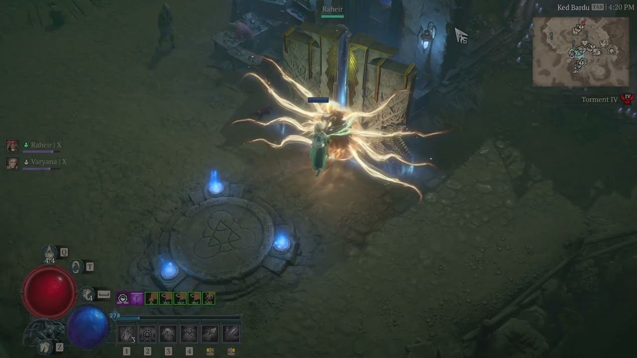 Diablo 4 Season 11 Sorcerer/Paladin Ice Shards/Blessed Hammer. Frost/Cold/Holy Power! My own Ice Sha