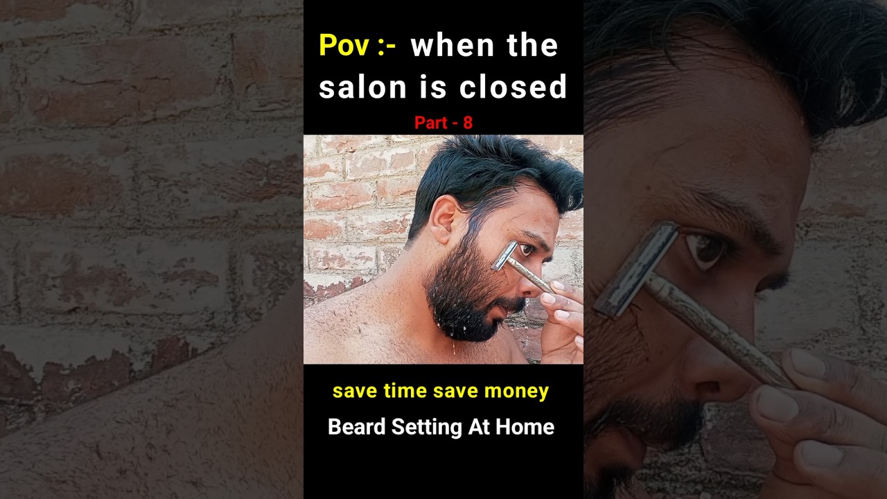 Khud se dadhi kaise set kare 🥸 #beard #beardgrooming #beardstyle #beards #howtosetbeard #beardcut