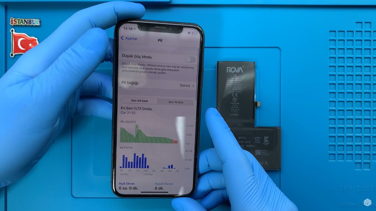 Замена аккумулятора iPhone X