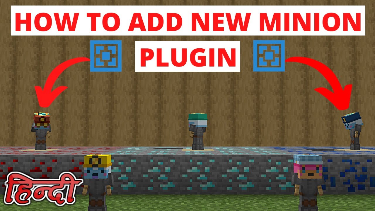 HOW TO ADD MINIONS PLUGIN IN ATERNOS | NEW MINION PLUGIN | LIKE HYPIXEL SKYBLOCK PLUGIN
