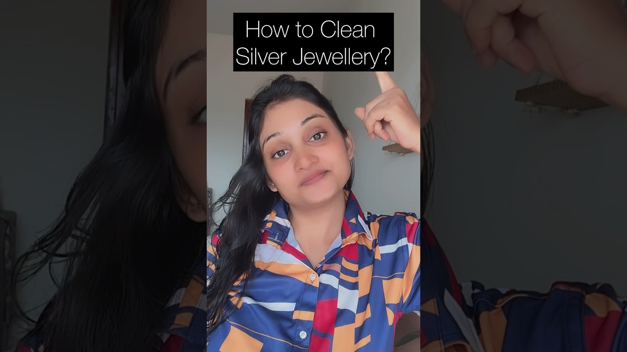 How to clean Silver Jewellery at Home? #jewellery #youtubeshorts #shorts