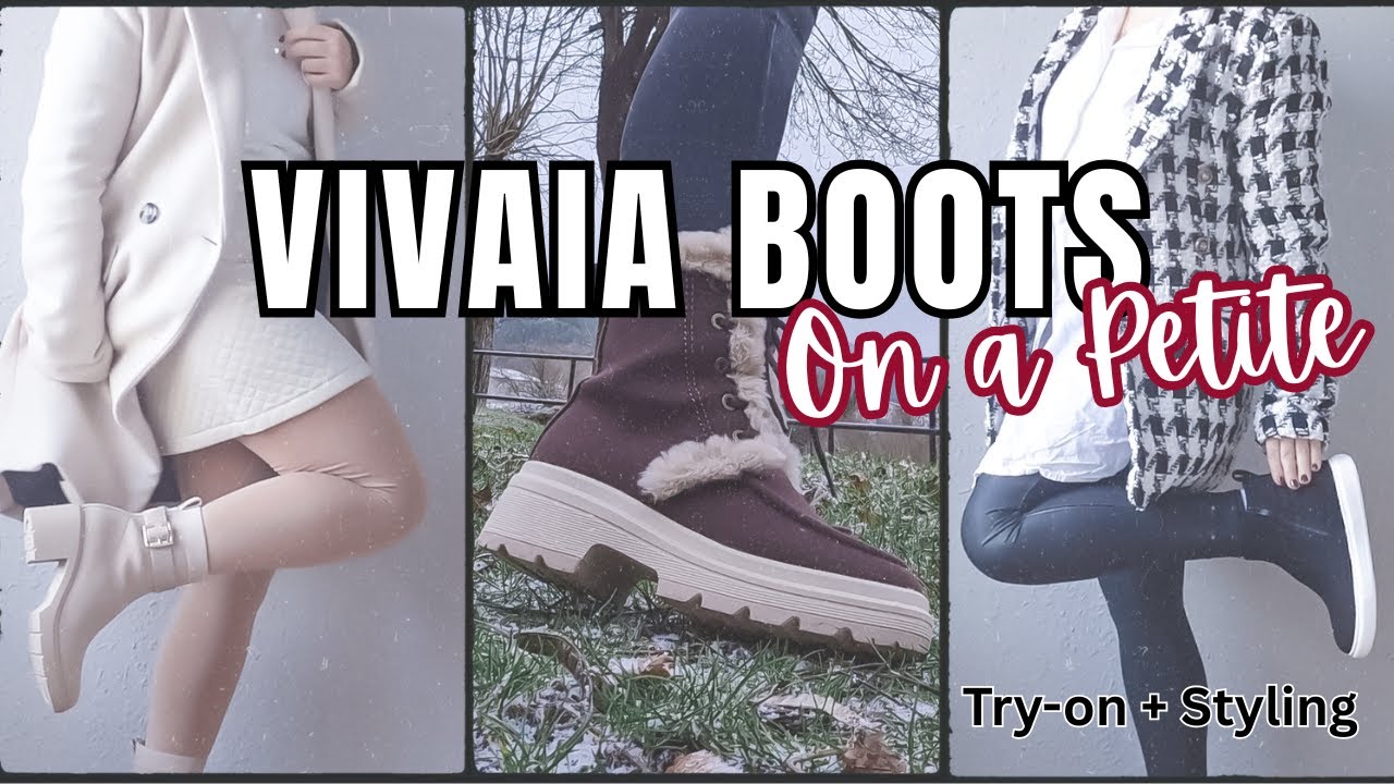 VIVAIA Winter Boots & sneakers try-on Haul | How to Style Boots for Petite Women? Code VGBFC/10% off