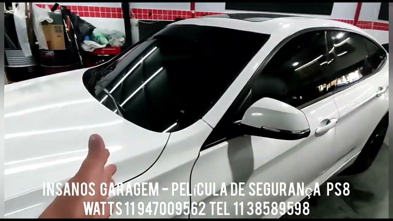 BMW 320 GT Pel&iacute;cula Antivandalismo PS8 + Pel&iacute;cula G35 Parabrisa - Conforto, Seguran&ccedil;a e Privacidade