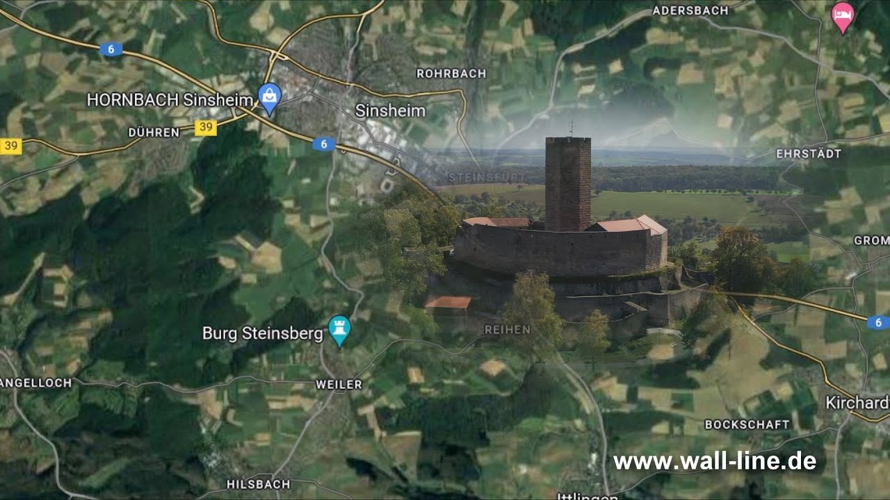 Sinsheim-Weiler-Sulzfeld-Kürnbach-Sternenfels-Maulbronn. Kraichgau-Stromberg.