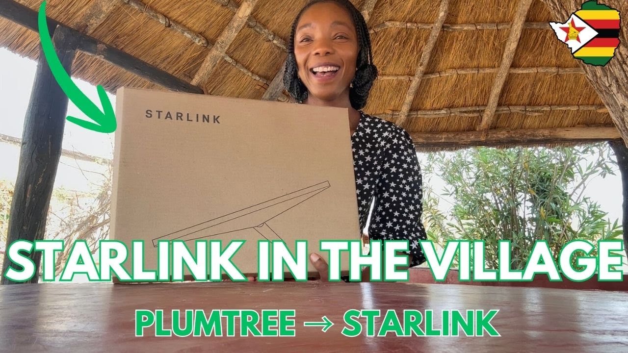 Starlink в сельской местности Зимбабве 🇿🇼 | Установка интернета в деревне Мацингуэйн (Пламтри)
