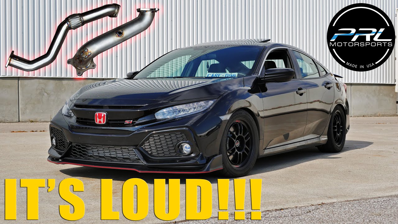 2018 Honda Civic Si PRL Downpipe + Frontpipe Install