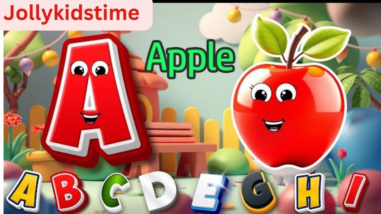 Learn English alphabets| easy learning english letters with pictures|learn ABCD @Jollykidstime03 