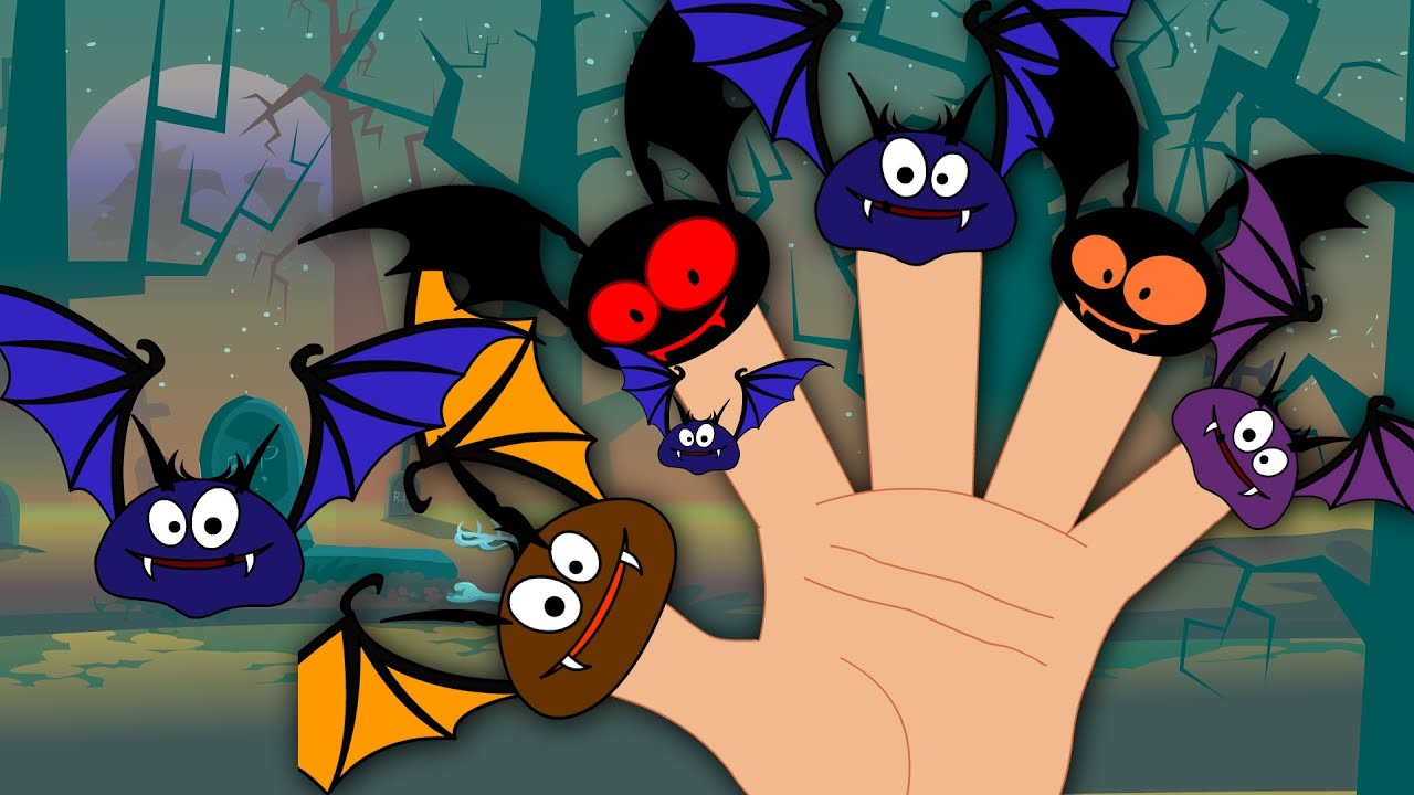 Bats Finger Family | Halloween Song For Children