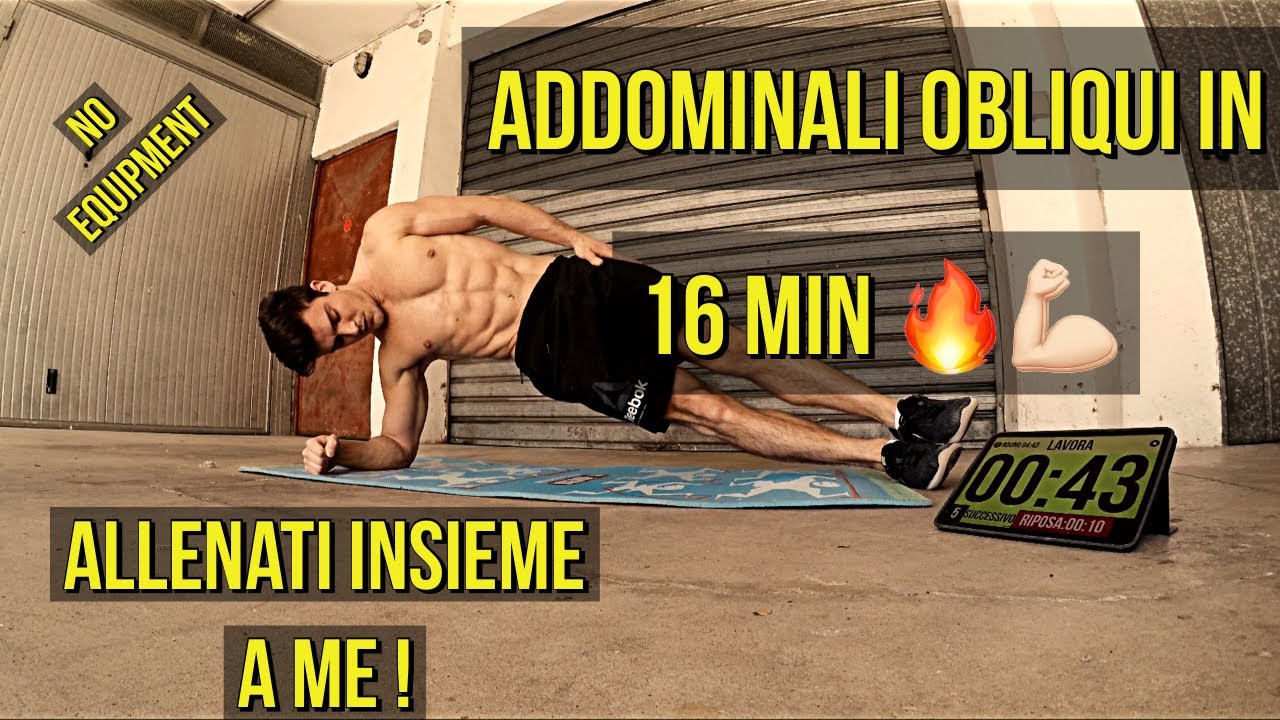 16 Min Addominali Obliqui ! ABS Workout // Allenamento Insieme a casa senza strumenti // Devastante