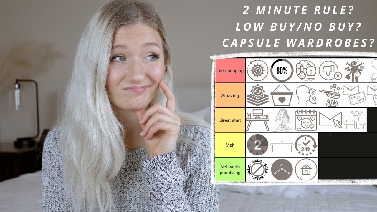 Ranking the BEST and WORST minimalist habits I've tried | what habits are life-changing