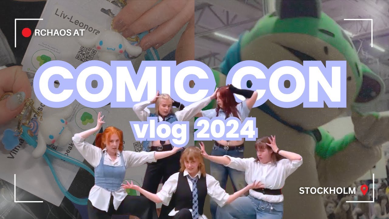 We went to COMIC CON Stockholm! - summer 2024 [RCHAOS VLOG]