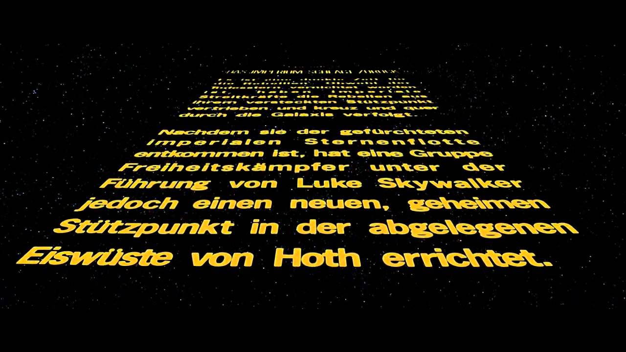 Das Imperium schlägt zurück (1980) Original Intro Deutsch HD