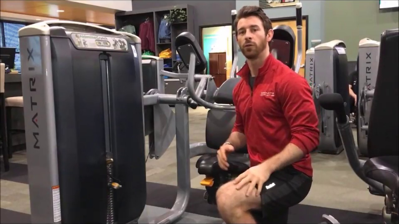 How to use the Matrix Abdominal Crunch machine at Innovative Health & Fitness