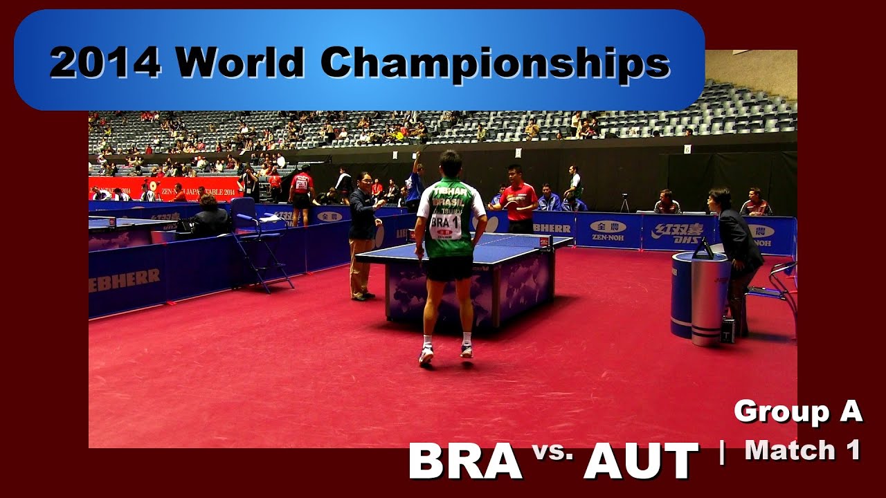2014 WTTC Men's Team - Group A: BRA - AUT Match 1: Gustavo Tsuboi v Chen Weixing