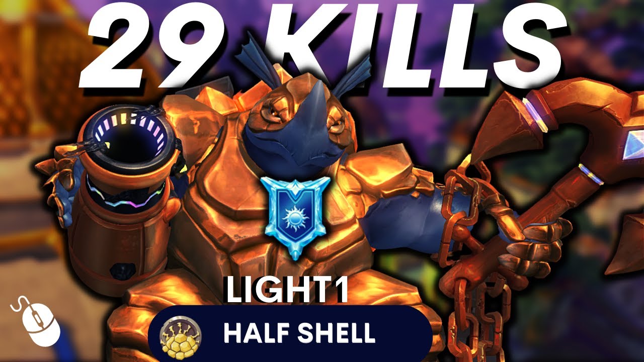 29 Kills with Half Shell Makoa Light1 (Diamond) Paladins Ranked Competitive Makoa Half Shell