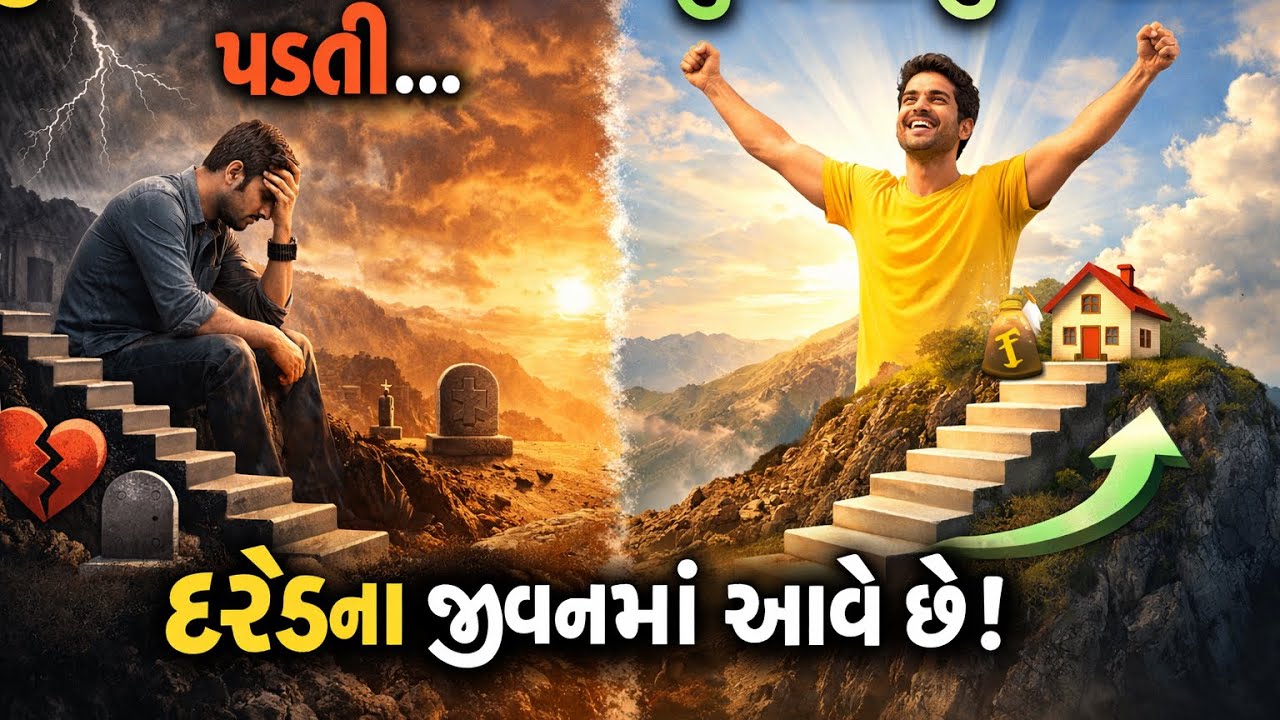 જીવનમાં ચડતી અને પડતી | સુખ અને દુઃખ દરેકના જીવનમાં આવે છે | Gujarati Motivational Video