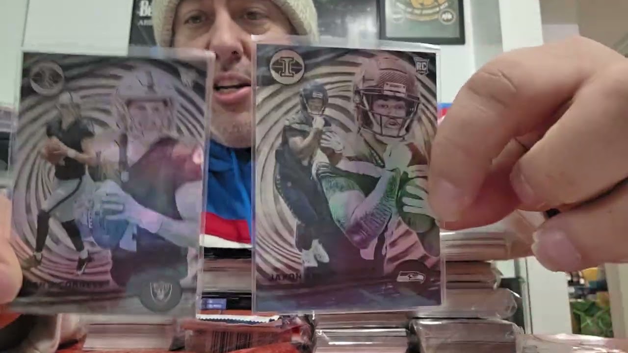Opening up Mystery Packs of Sports Cards