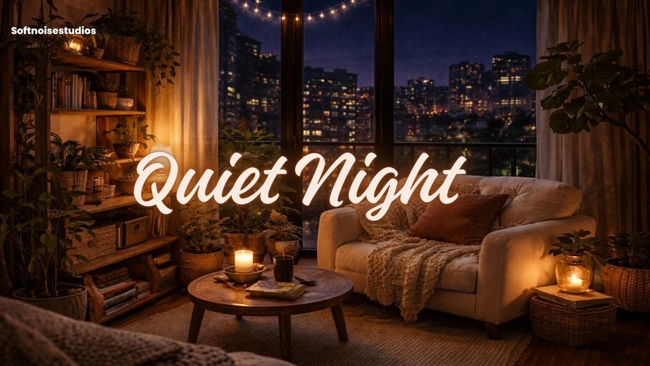 Calm Apartment Night Vibes | Relax & Unwind #relaxingmusic #relax #cozynights