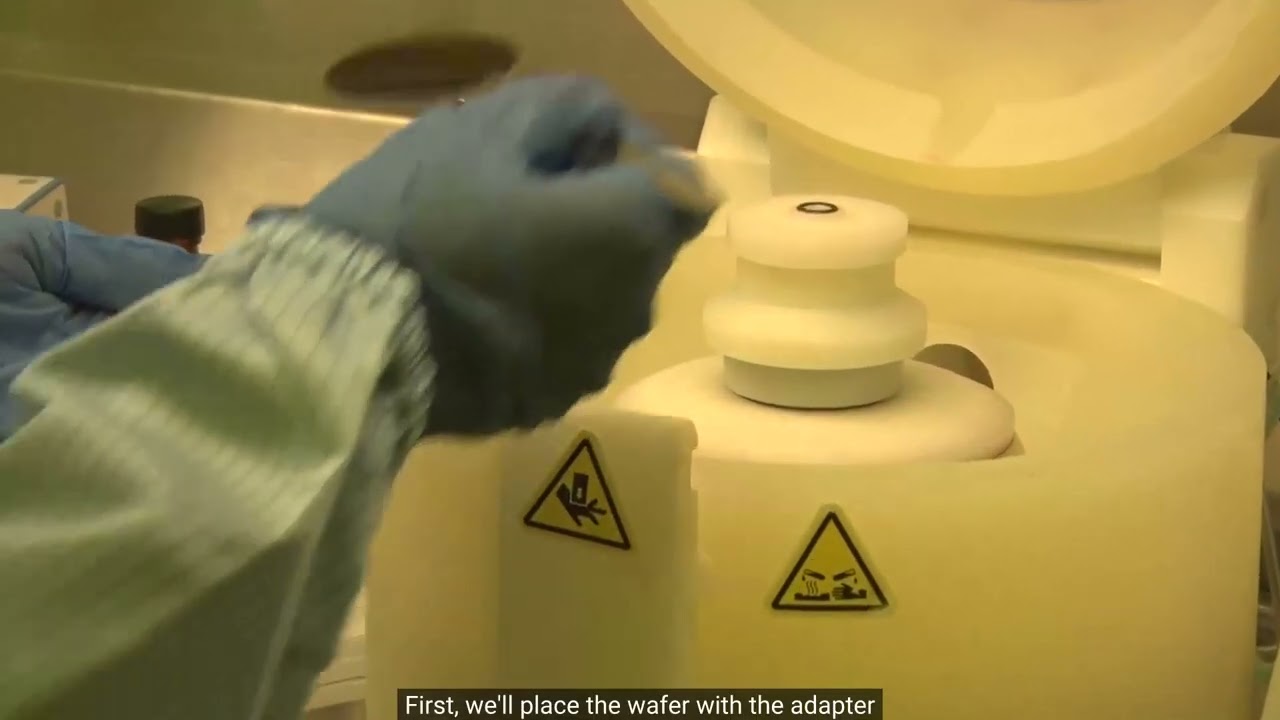 Wafer Spinning using 2 inch Spinner | Photolithography Process | INUP-i2i @ IIT Bombay