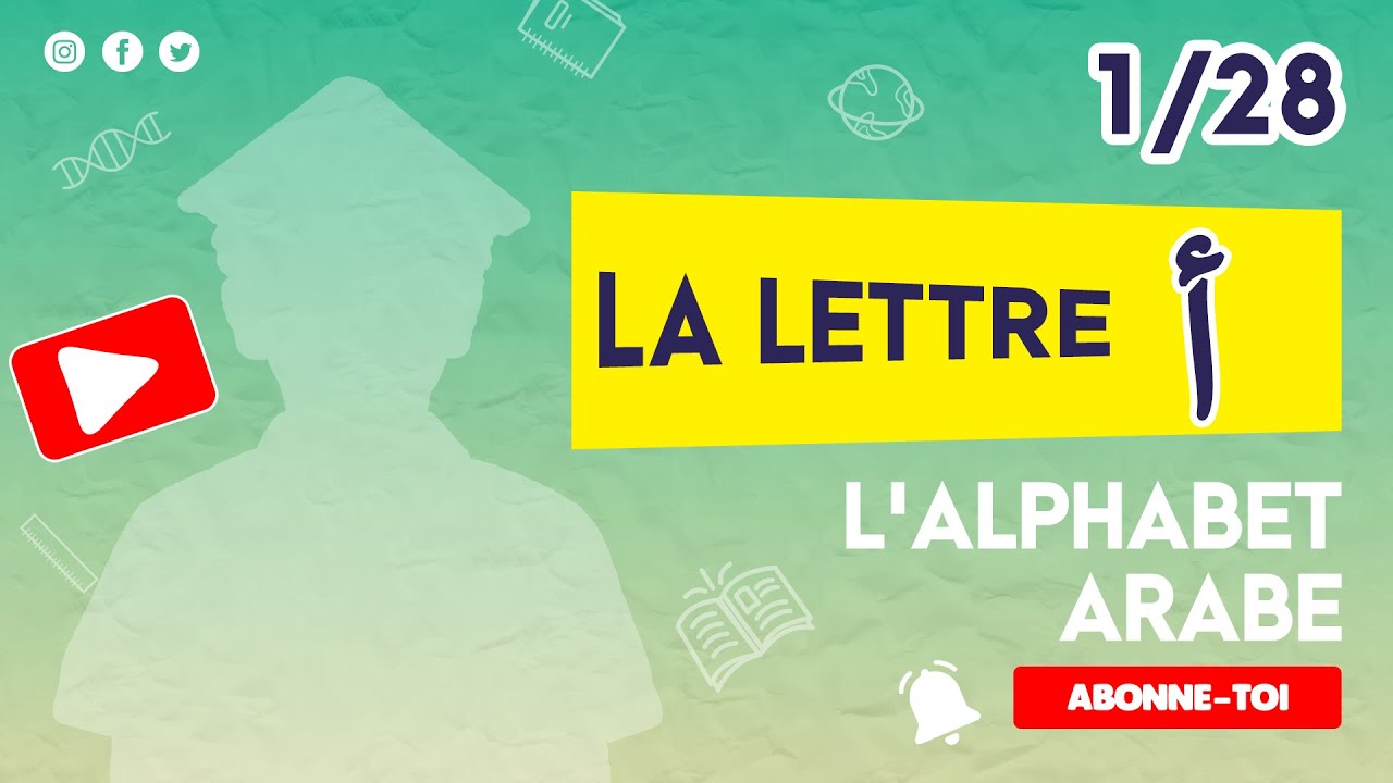 Alphabet Arabe : La lettre Hamza sur le Alif [ 1 / 28 ] Comment Prononcer Correctement
