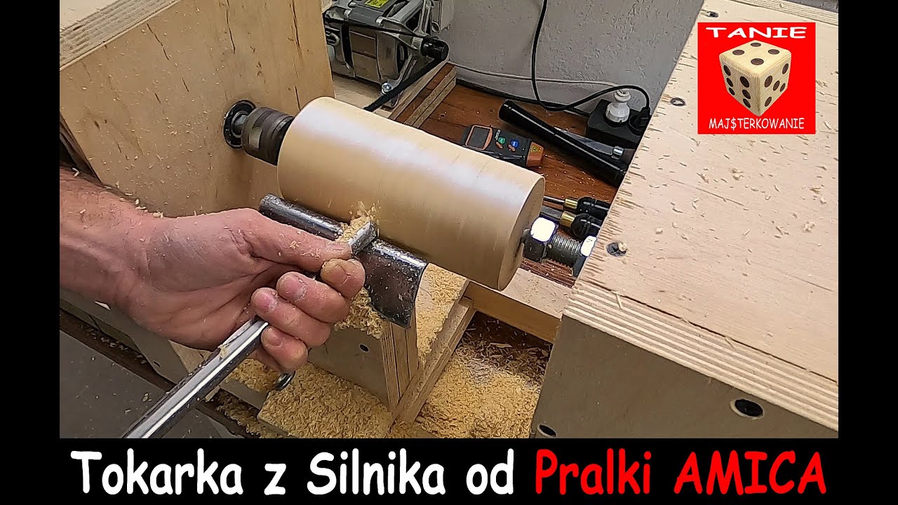 Tokarka z Silnika od Pralki AMICA - a w Zasadzie to z Całej Pralki :) DIY Lathe from Washing Machine