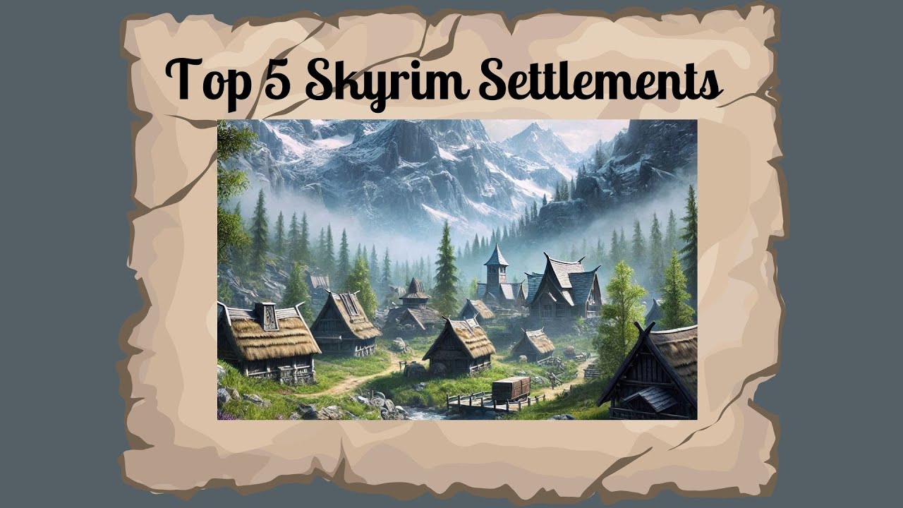 TOP 5 Skyrim Special Edition/AE Settlement Mods