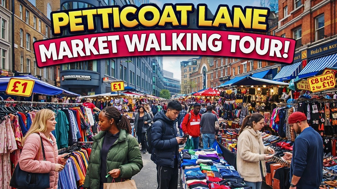 Not the London You Expect | Street Deals in the Shadow of Skyscrapers – Petticoat Lane Tour | POV |